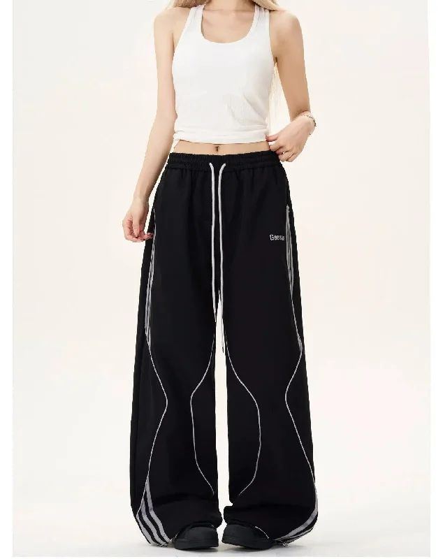 Stripes Reflective Line Track Pants