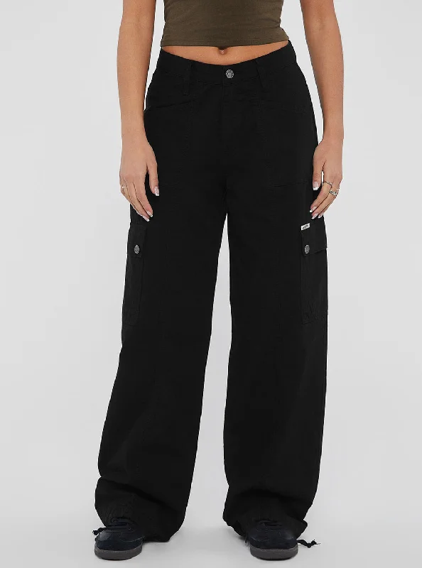 Guess Originals Black Utility Cargo Pants