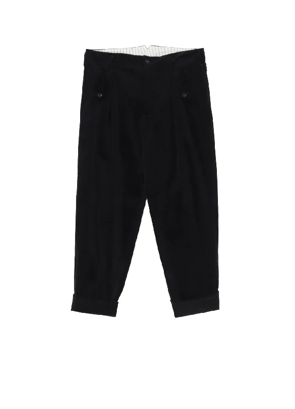 【PIECE UNIQUE/AOYAMA】51C VELVET BACK BELTED PANTS