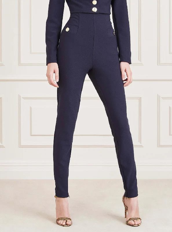 Marciano Blue Multi Leigah High-Rise Skinny Pants