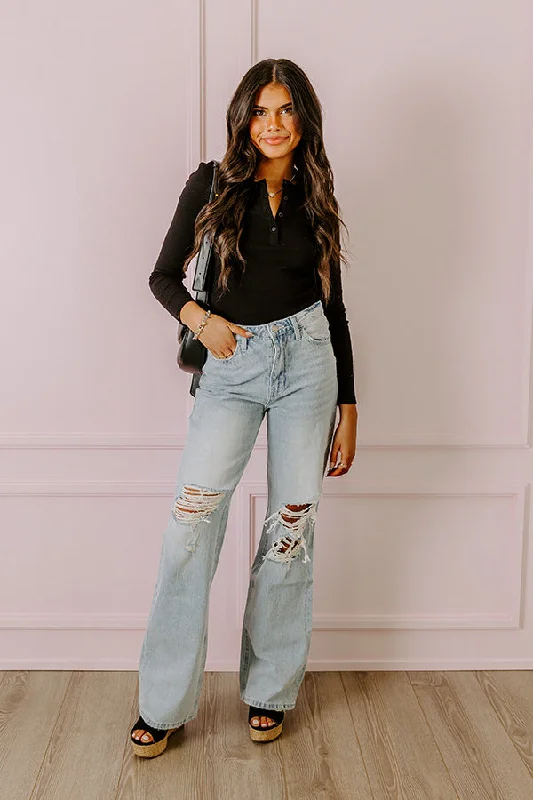 The Becks High Waist Distressed Flare