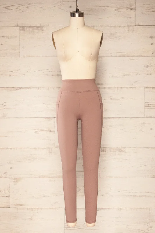 Valmiera | Mauve Athletic Leggings