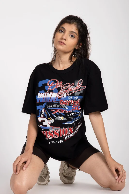 Black Motorsport Oversized T-Shirt