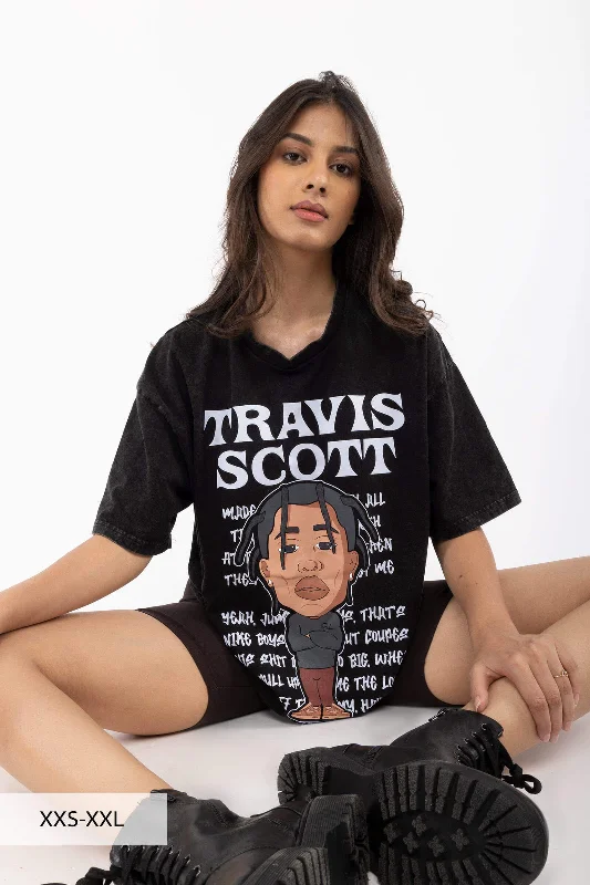 Travis Scott Faded Oversized T-shirt