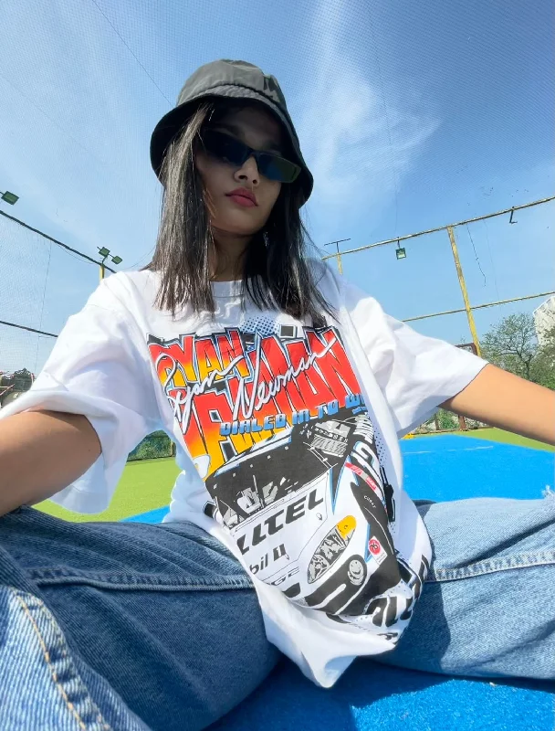 White Motorsport Oversized T-Shirt