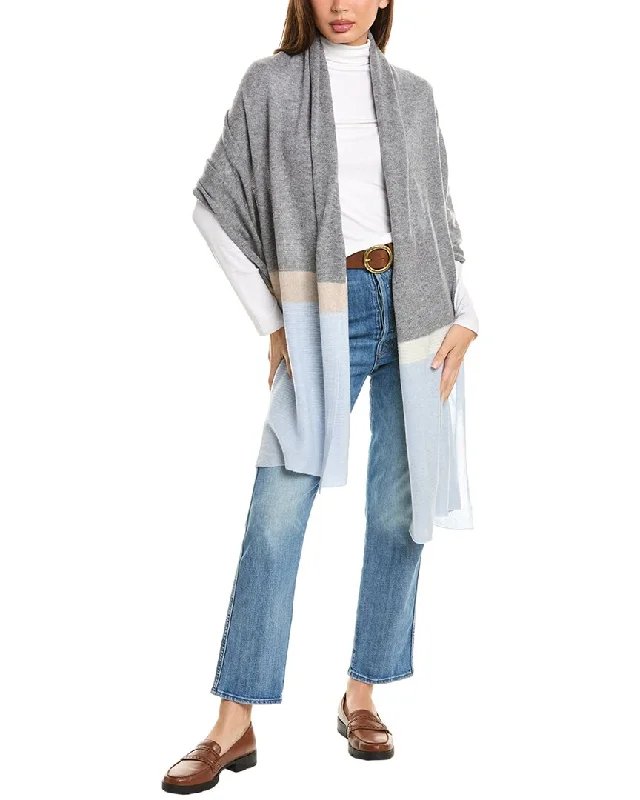 Forte Cashmere Intarsia Travel Cashmere Wrap