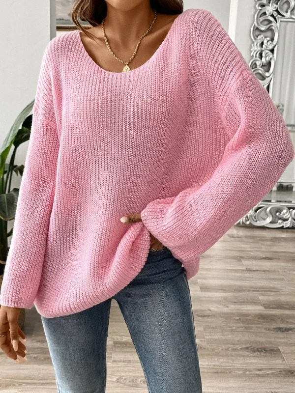 Round Neck Long Sleeve Sweater