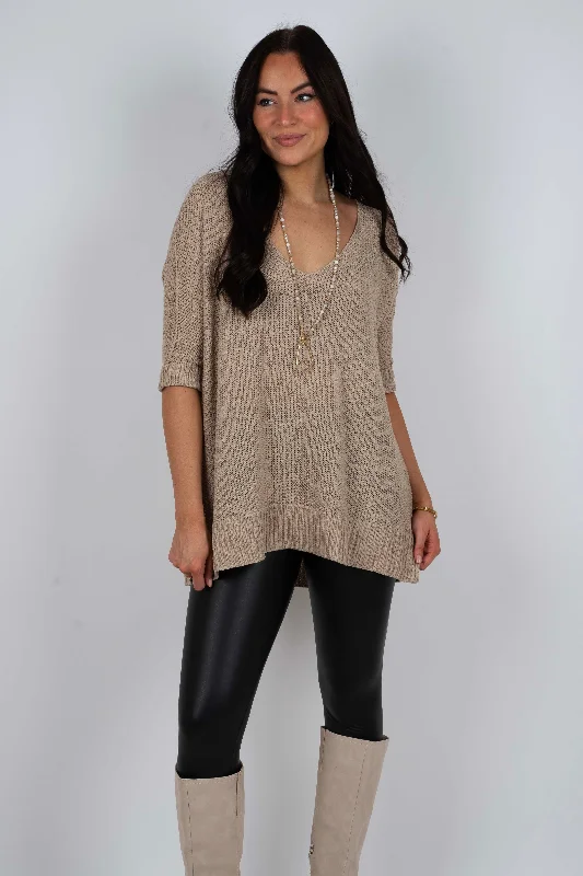 Sweet Secrets Sweater (Taupe)