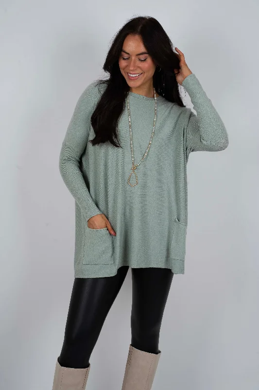 Totally Smitten Sweater (Seafoam)