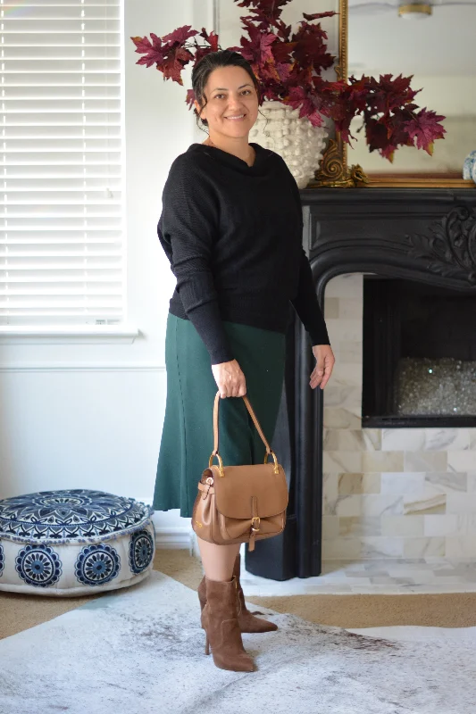 Vivienne Emerald Green Pencil Skirt