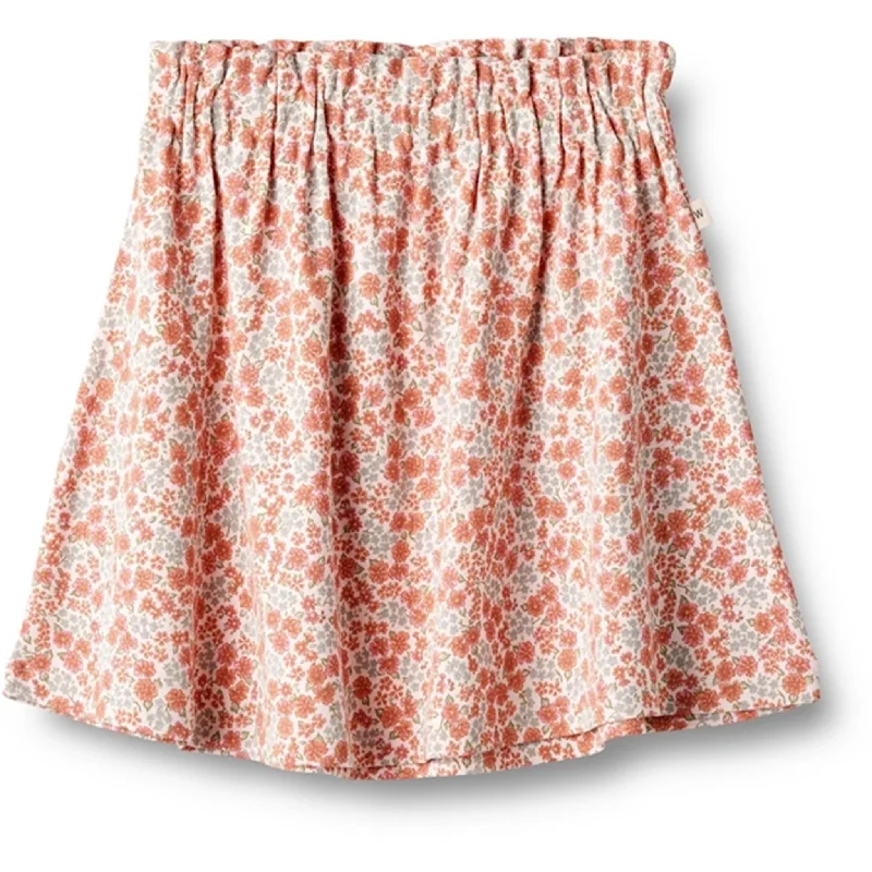 Wheat Rose Flowers Jersey Skirt Agnetha