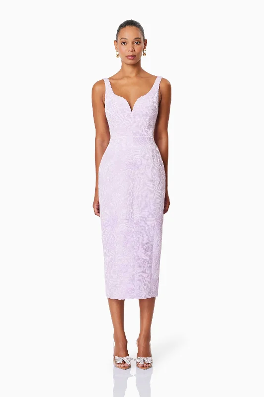 OMR x ELLIATT: Dasher Eventwear Midi Dress In Purple