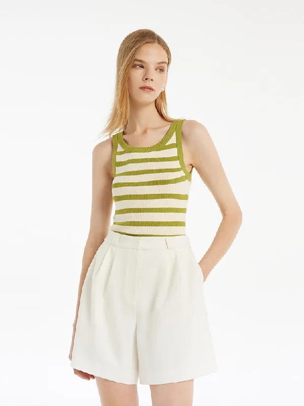 Green and Beige Stripe Combo