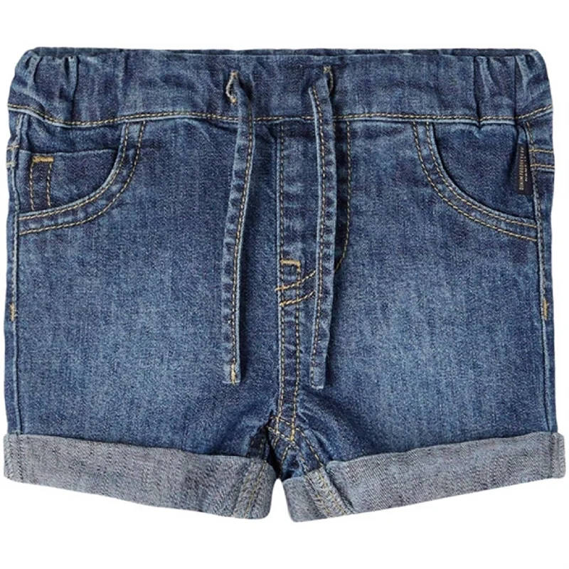 Name it Dark Blue Denim Benji Denim Alinen Shorts